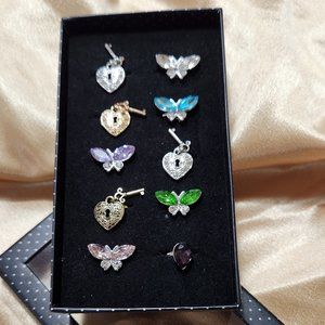 Starlet Shimmer mixed rings in box by Paparazzi